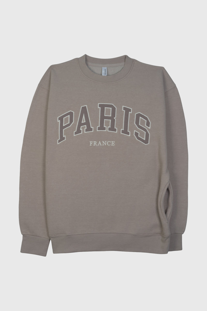 Comfortable Adult Crewneck Sweatshirt with Side Pockets & 