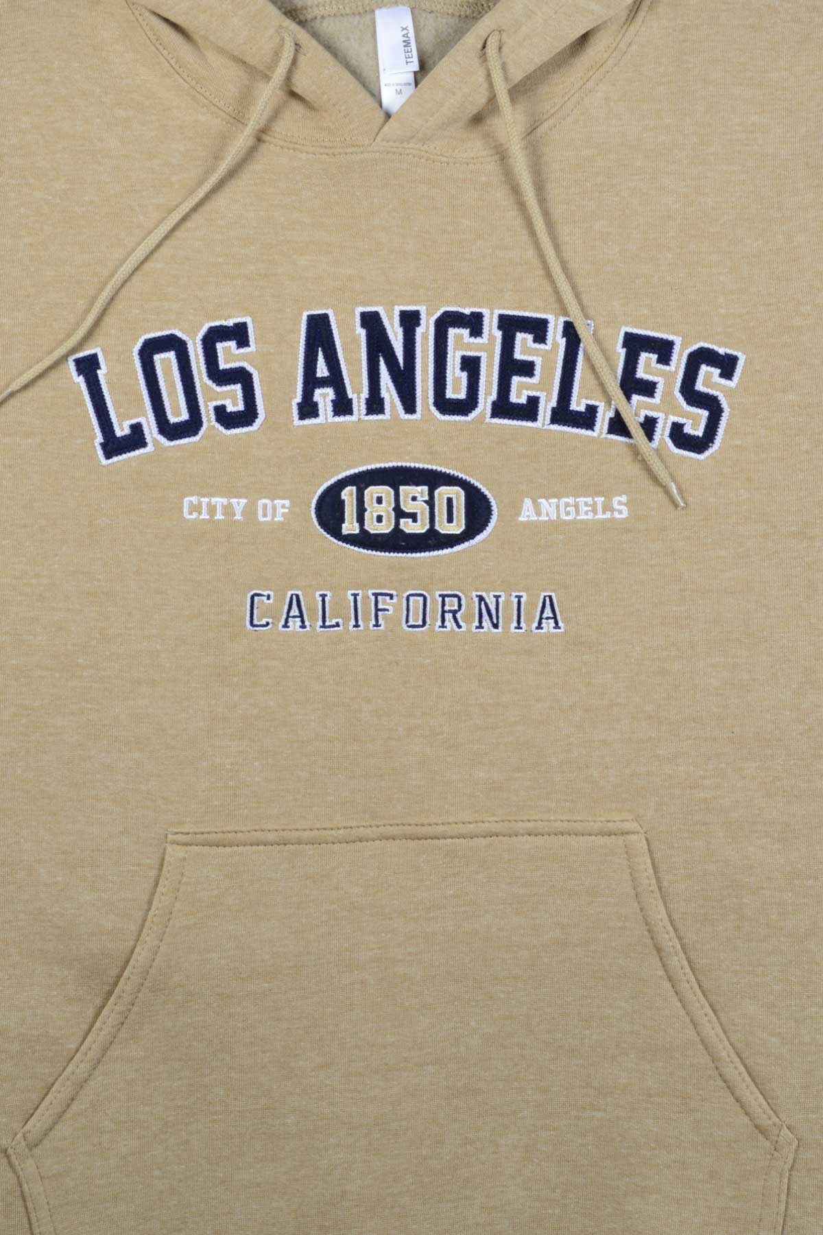 Los Angeles sweatshirt with embroidered letter patch