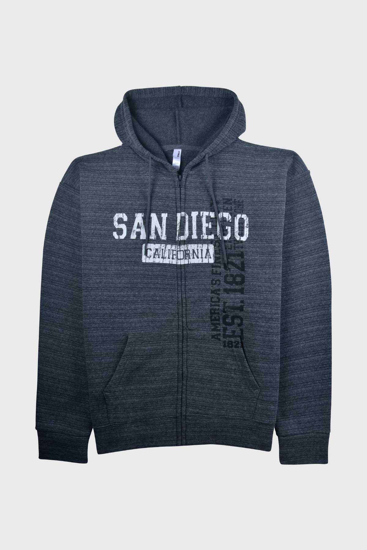 Vintage San Diego California zippered hoodie