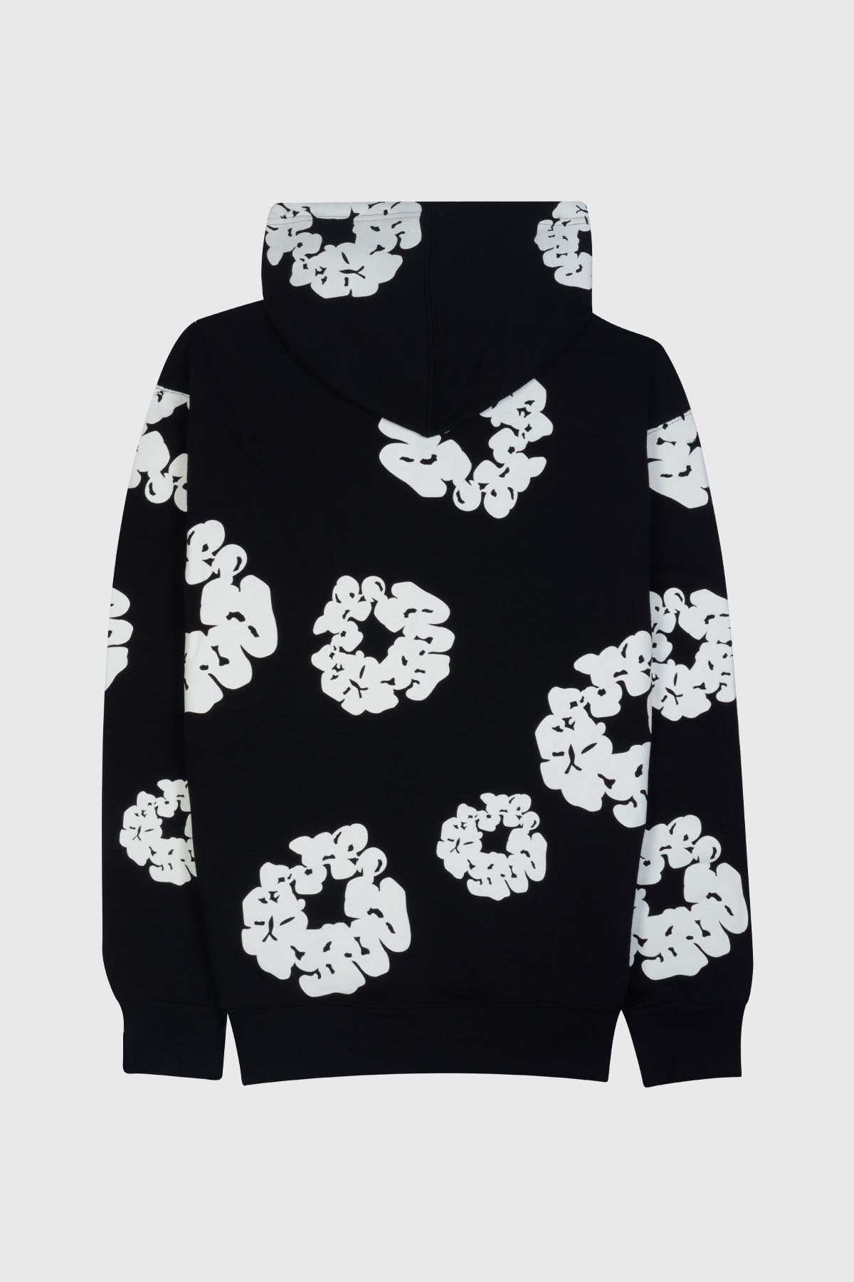 Embroidered 'DISCIPLE NATION' pullover hoodie for adults– FLOWER BLACK