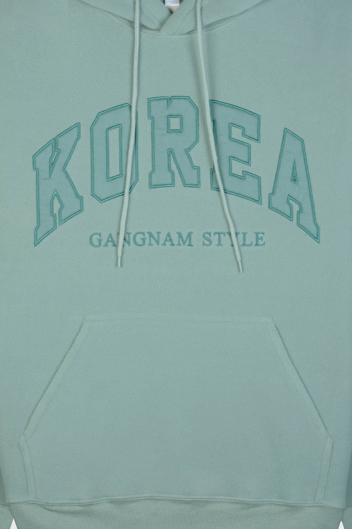 Adult unisex hoodie and Korea Gangnam Style chest embroidery.