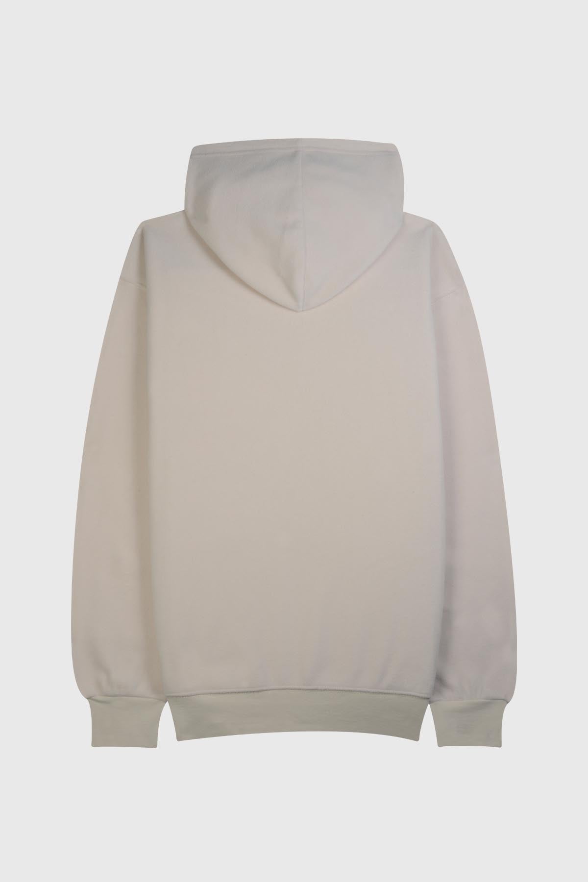 Adult Full-Zip Hoodie, Embroidered 'MYRTLE BEACH', Kangaroo Pockets - POL BEIGE