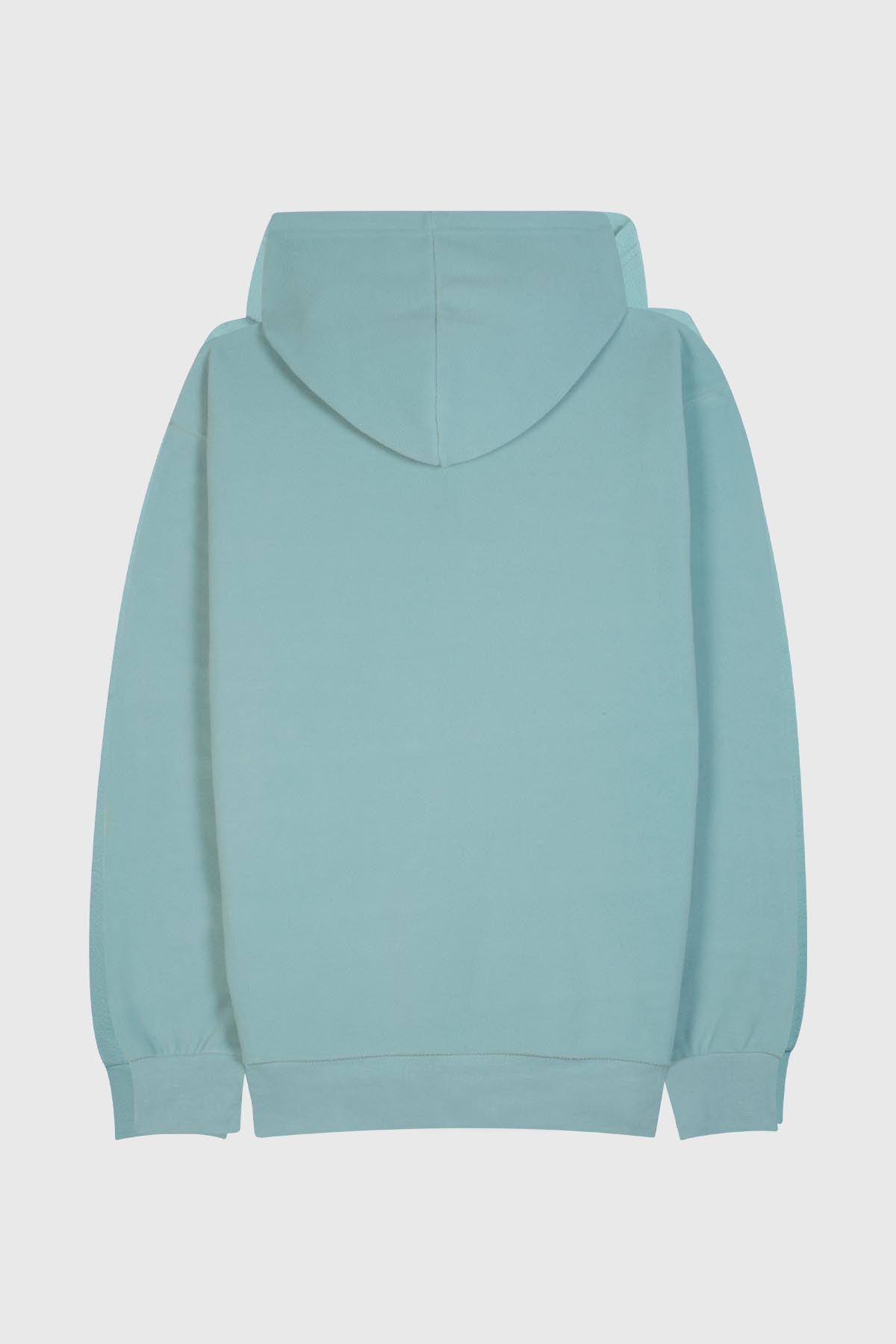 Adult full zip hoodie with Miami Florida embroidery on pocket - Pol Singa Sage