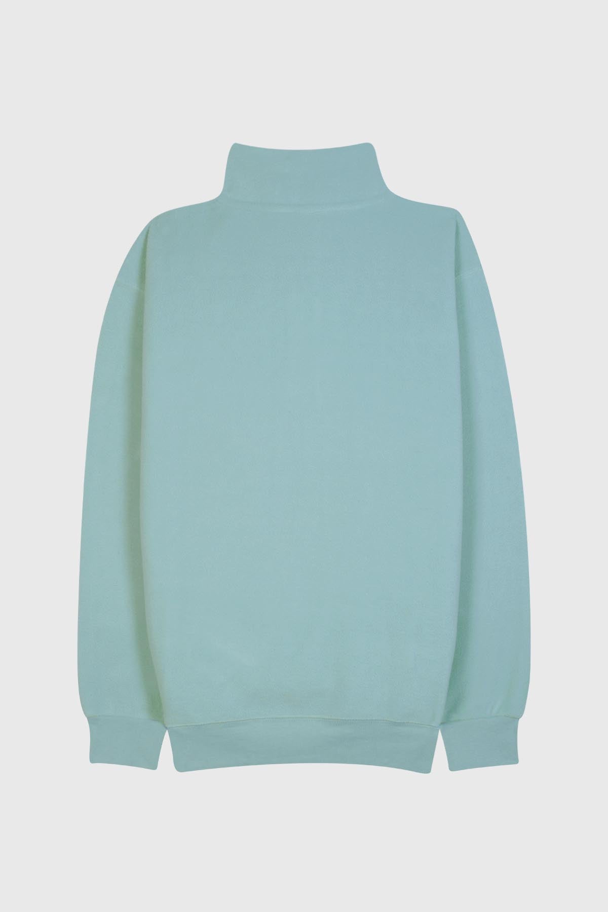 Adult Uriel quarter zip fleece with “PARIS / FRANCE” embroidered pocket and side pocket – POL SINGA SAGE