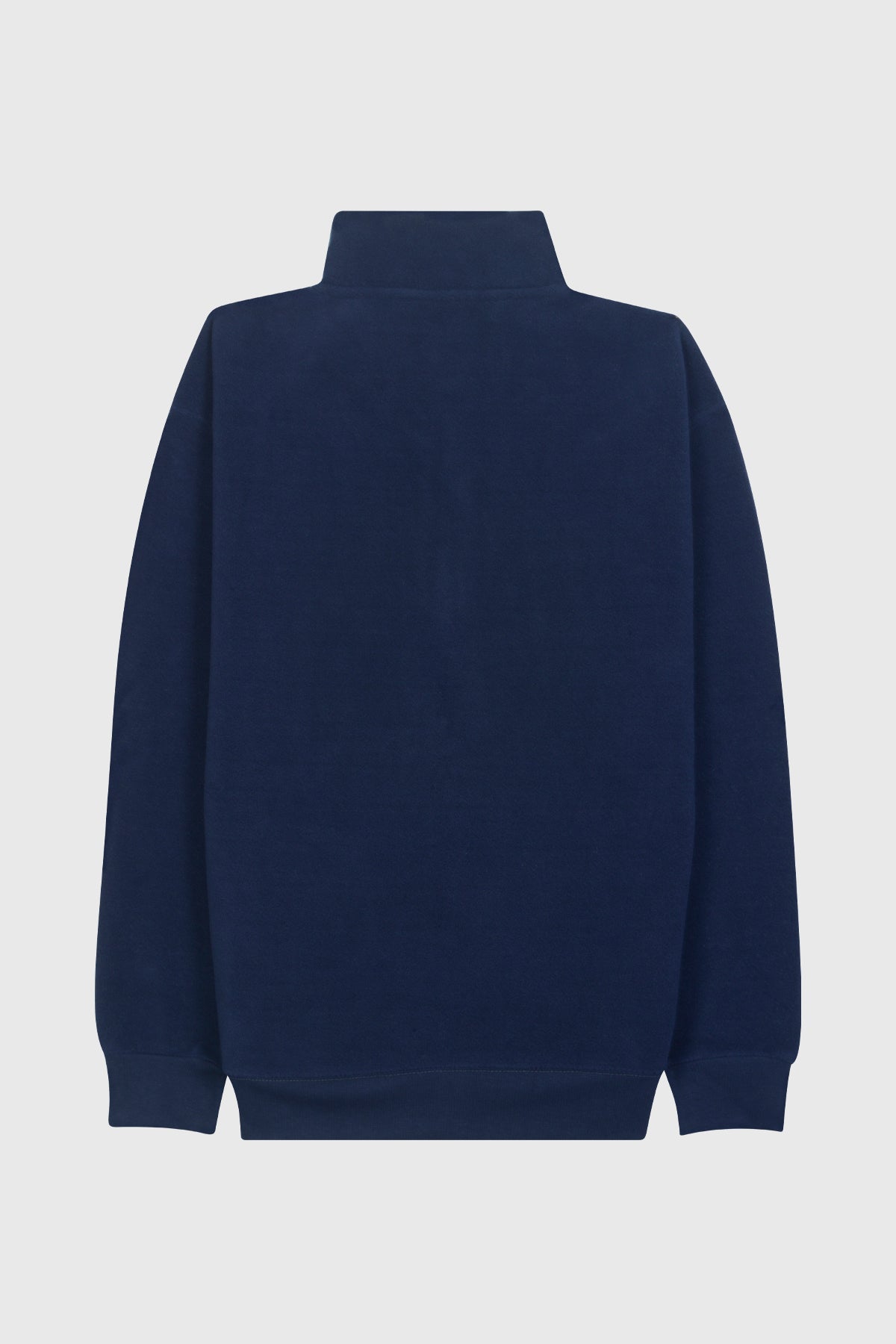 Embroidered Spain 1/4 Zip No Hood Polar Fleece Sweatshirt with Side Pockets, Adult - POL NAVY 