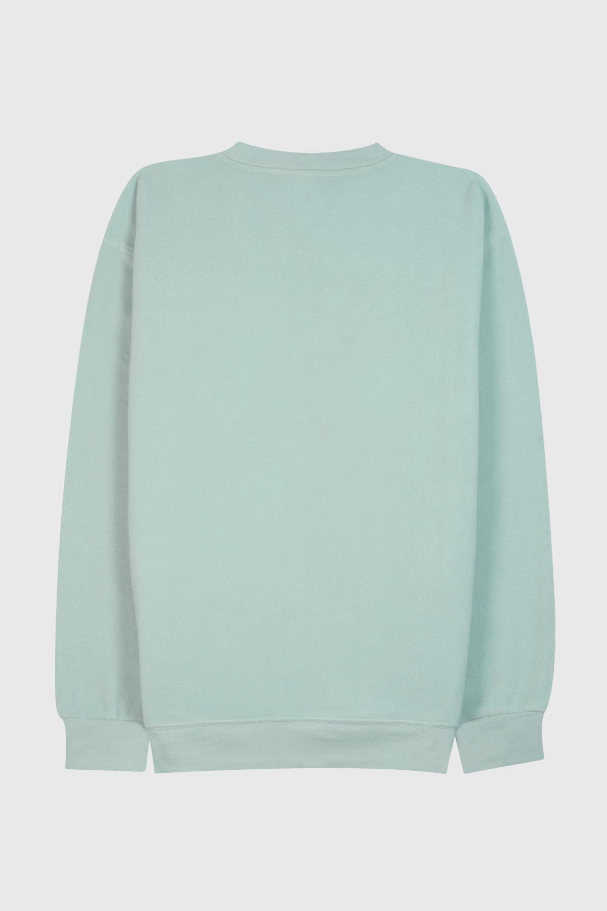 Adult Polar Fleece Sweatshirt with 'NEW YORK' Embroidery and Side Pockets - POL SINGA SAGE