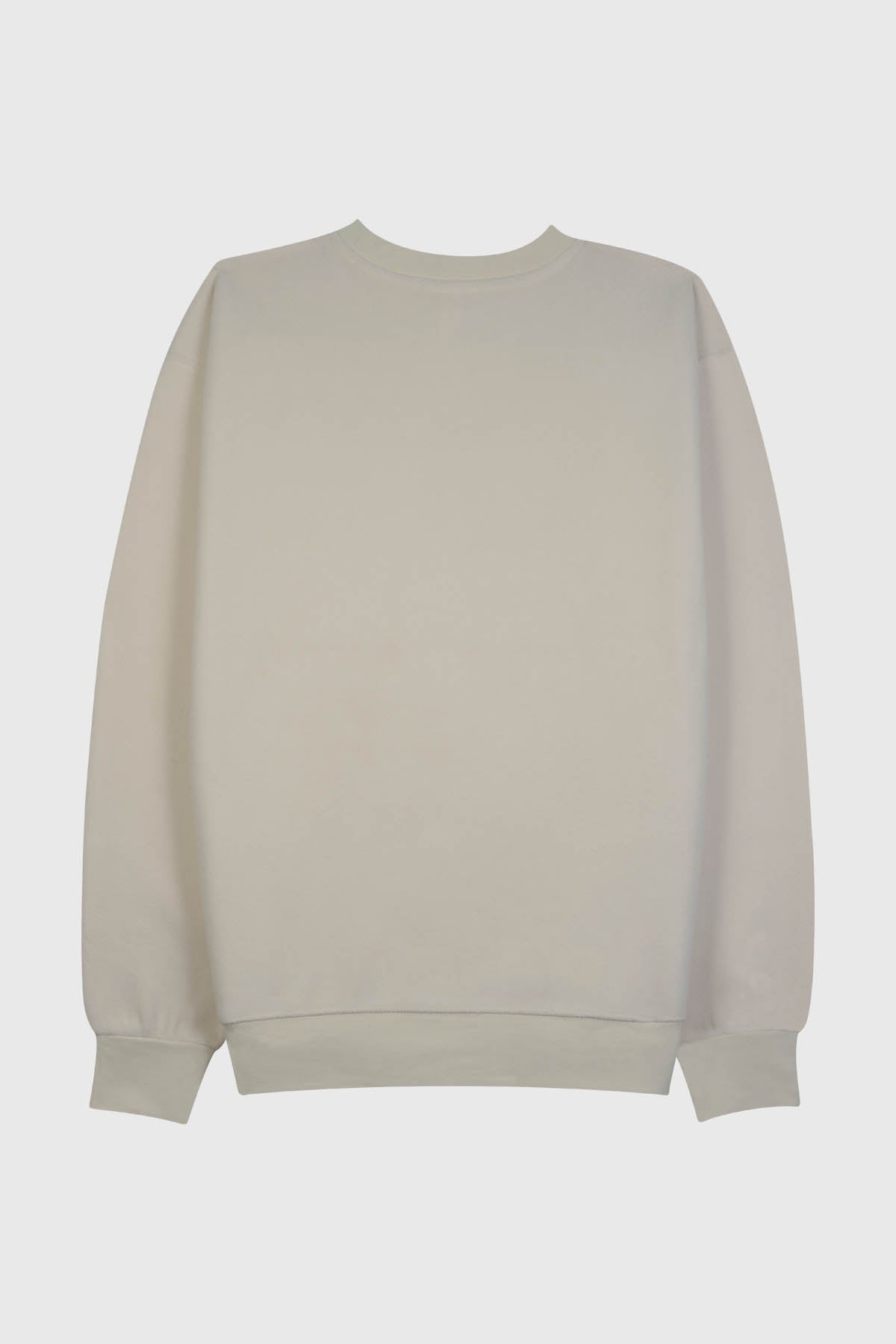 Embroidered 'LONDON' polar fleece crewneck sweatshirt with pockets – BEIGE