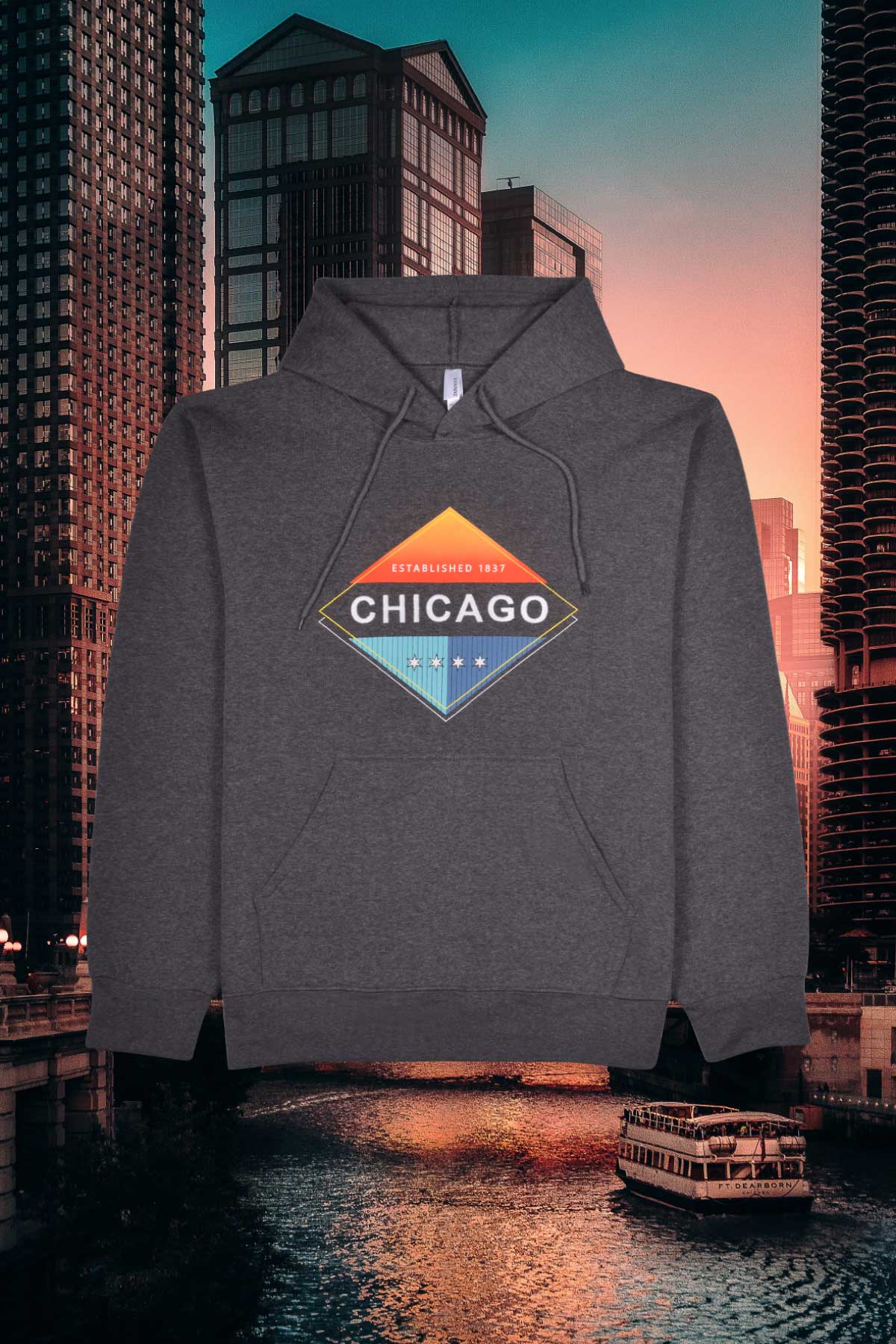 Chicago Flag Hoodie