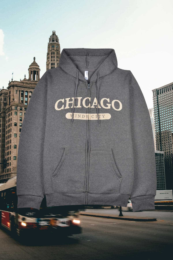 Chicago Zip Up Hoodie