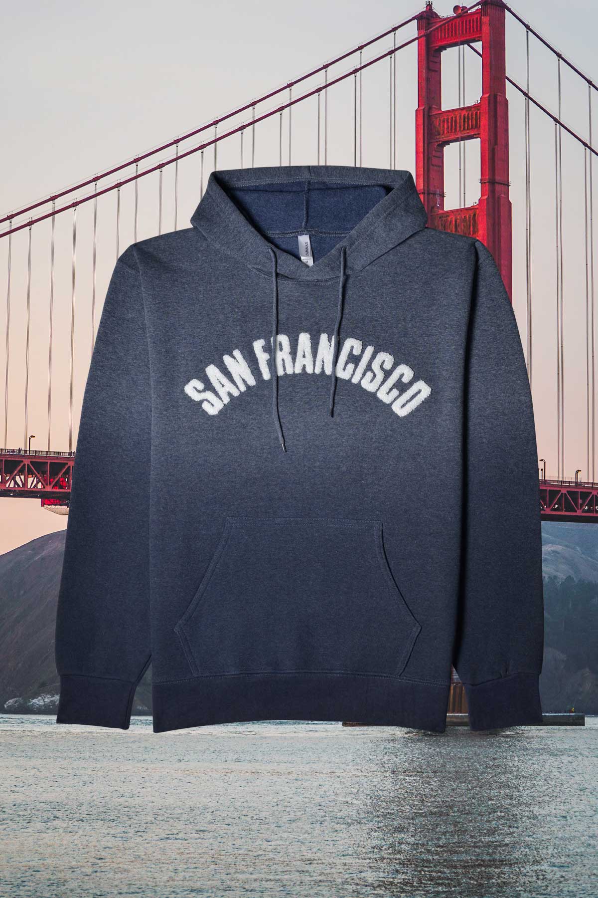 san francisco hoodie embroidered