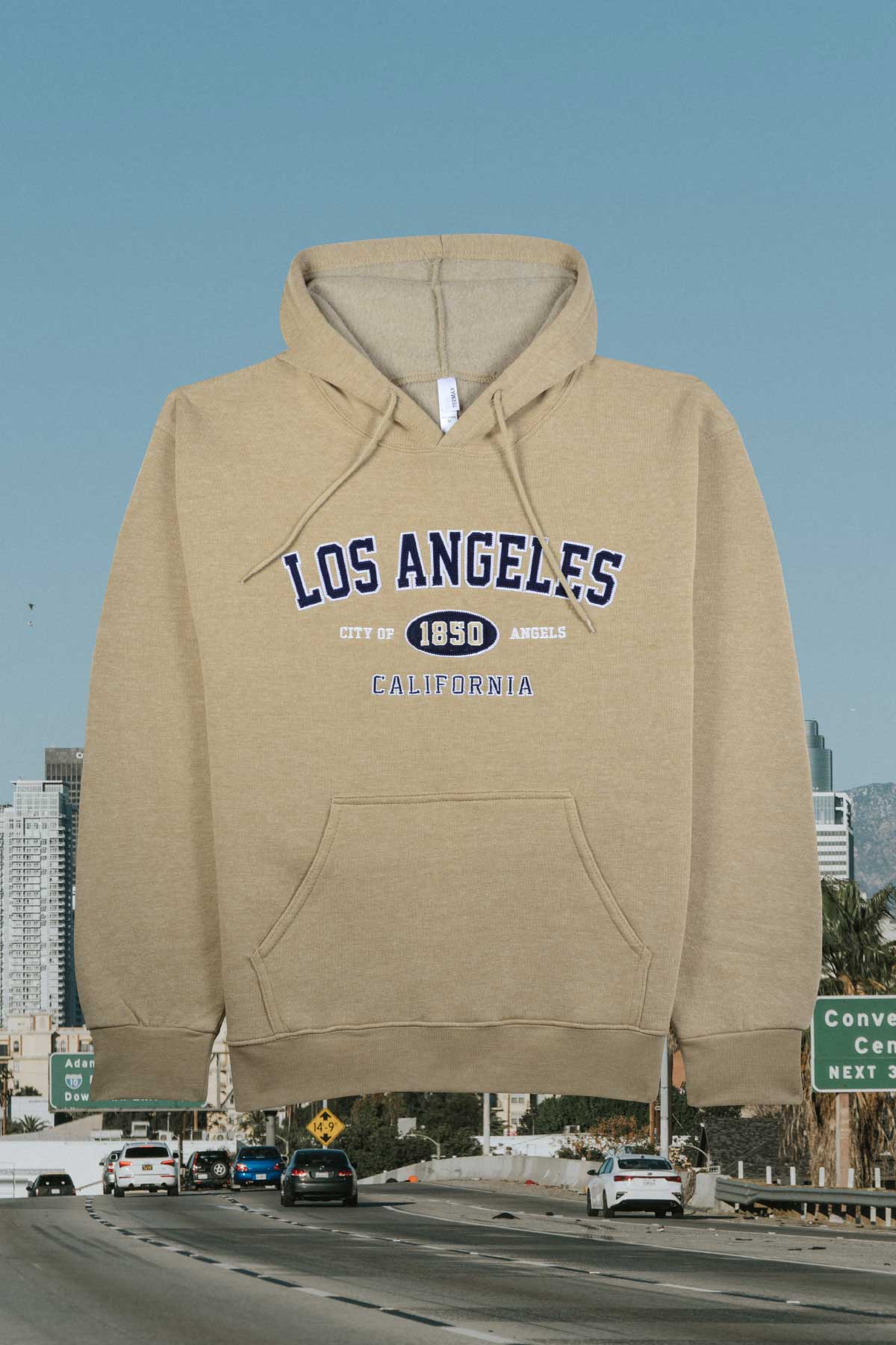 City of angels california hoodie mens