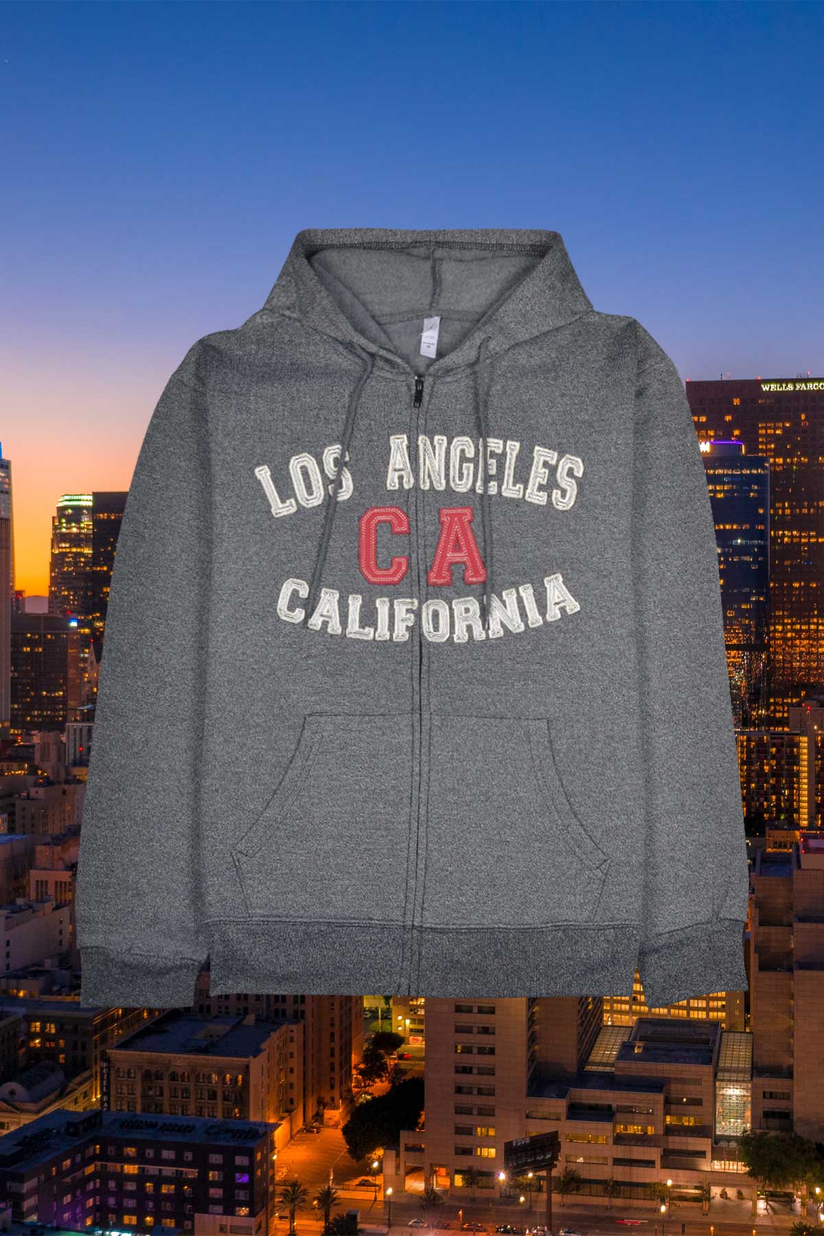 Los Angeles Zip Up Hoodie 