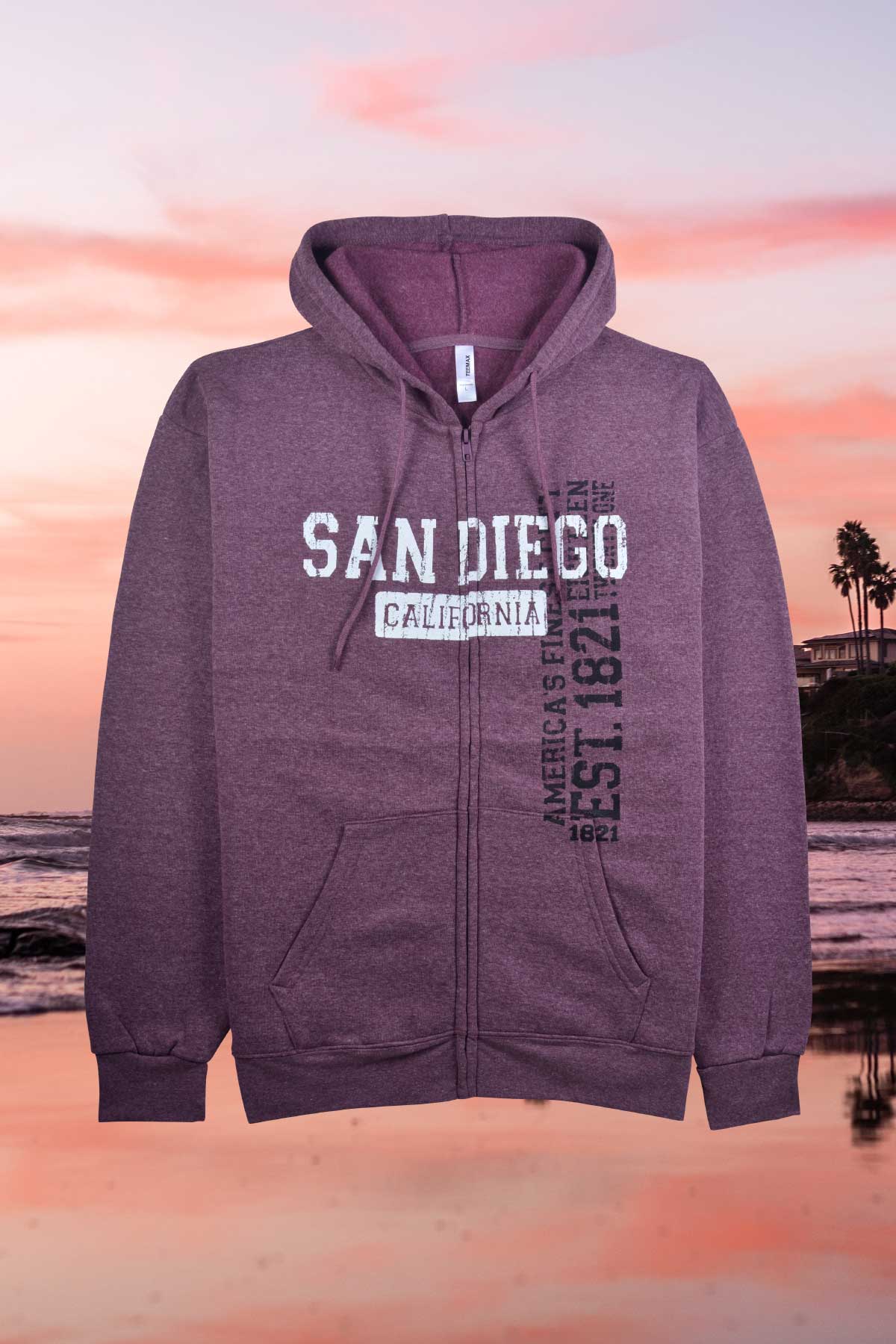  San Diego Zip Up Hoodie 