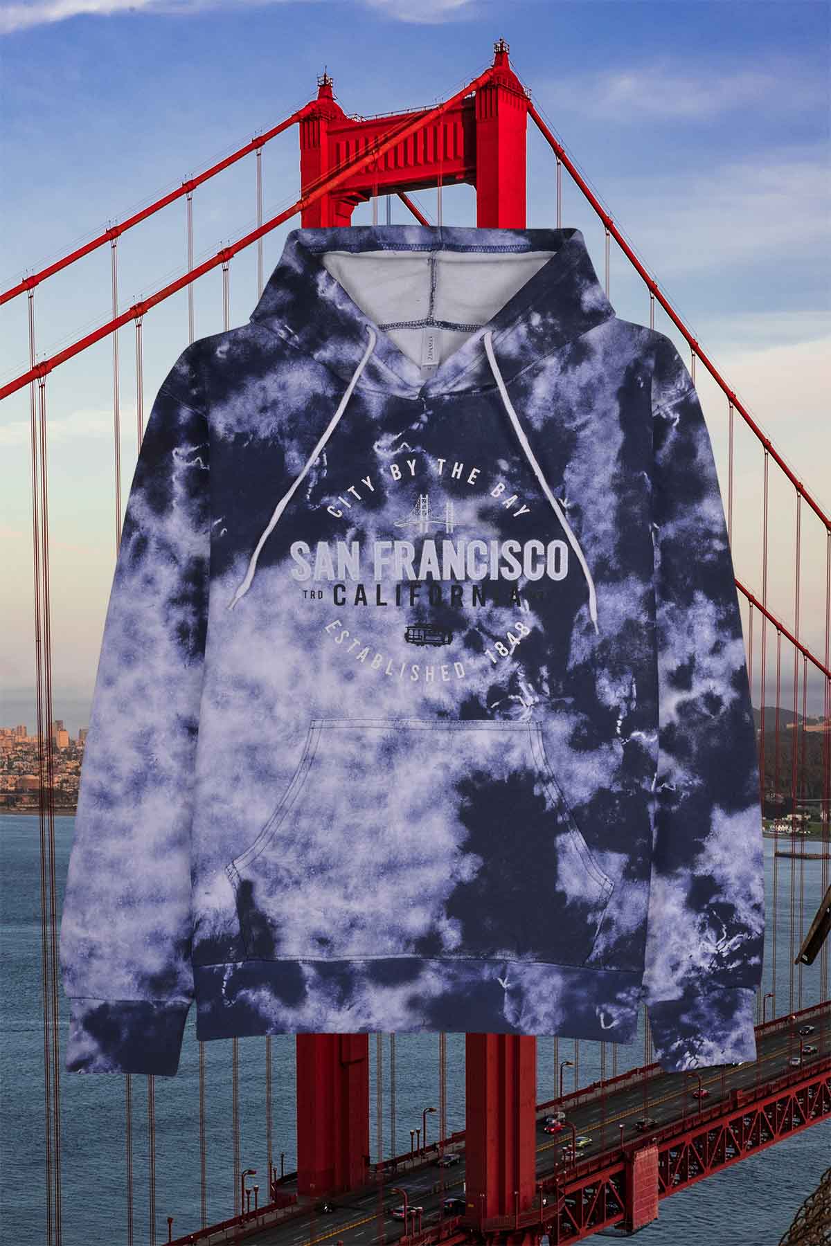 tie dye hoodie sweatshirt