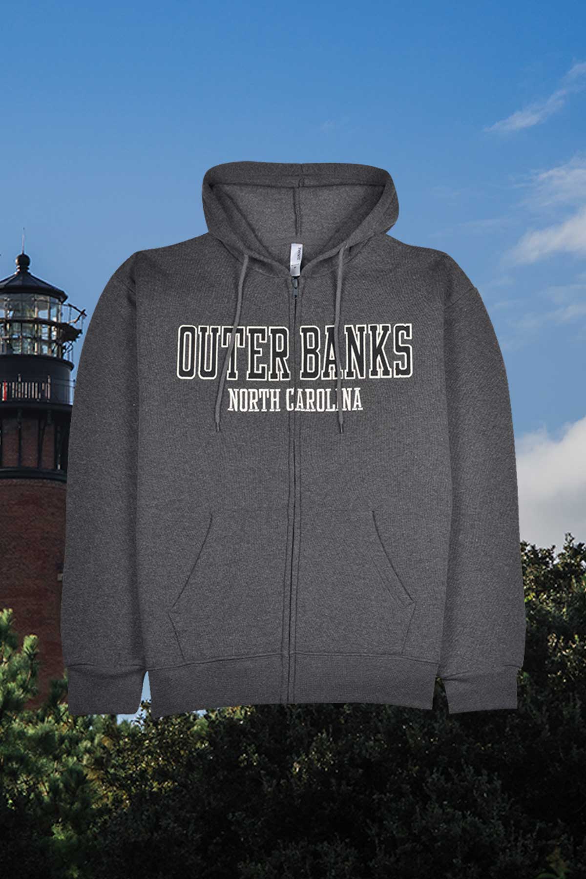 outer banks zip up hoodie