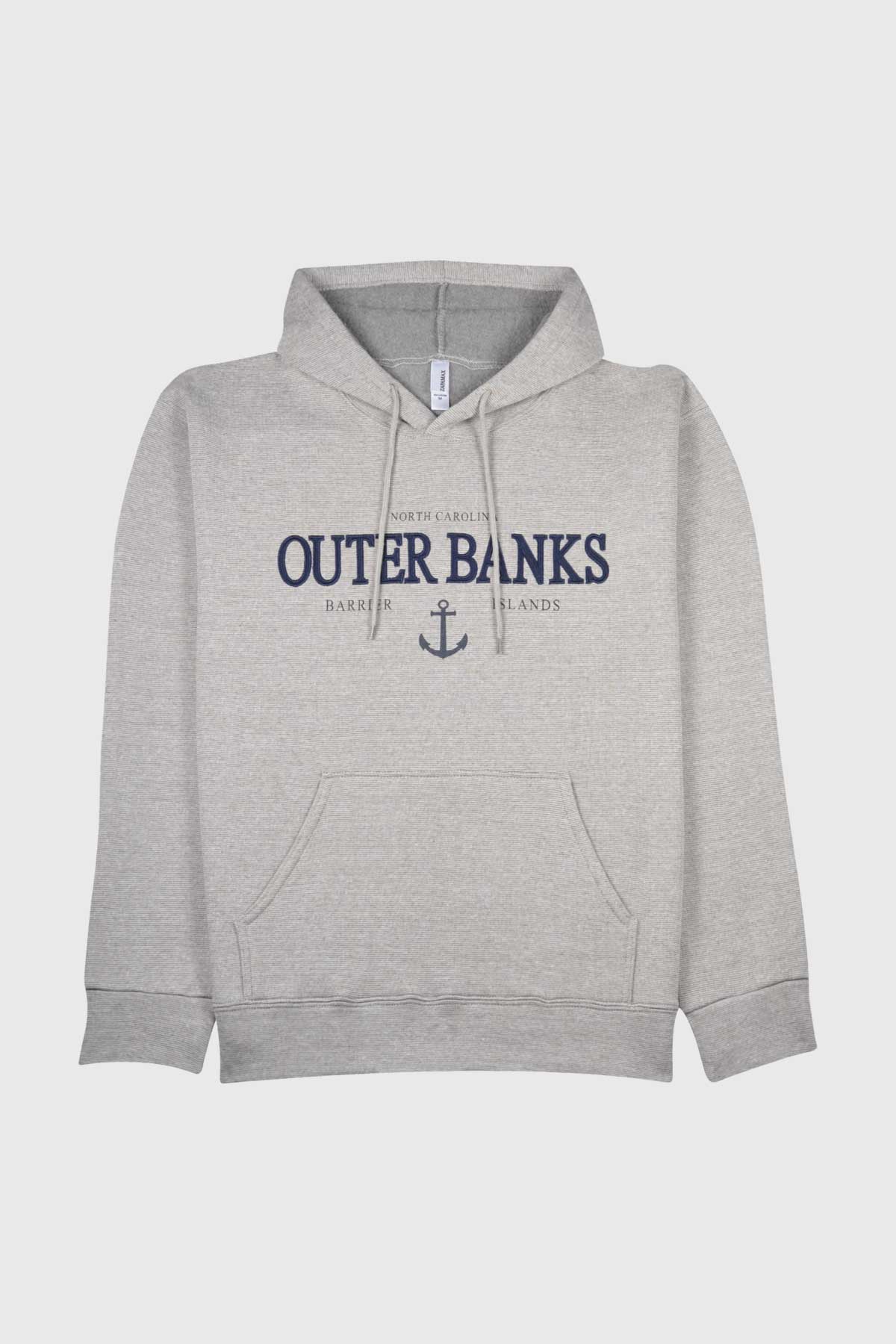 Casual, Outerbanks sweatshirt is regular fit for men, women & made of cotton fleece