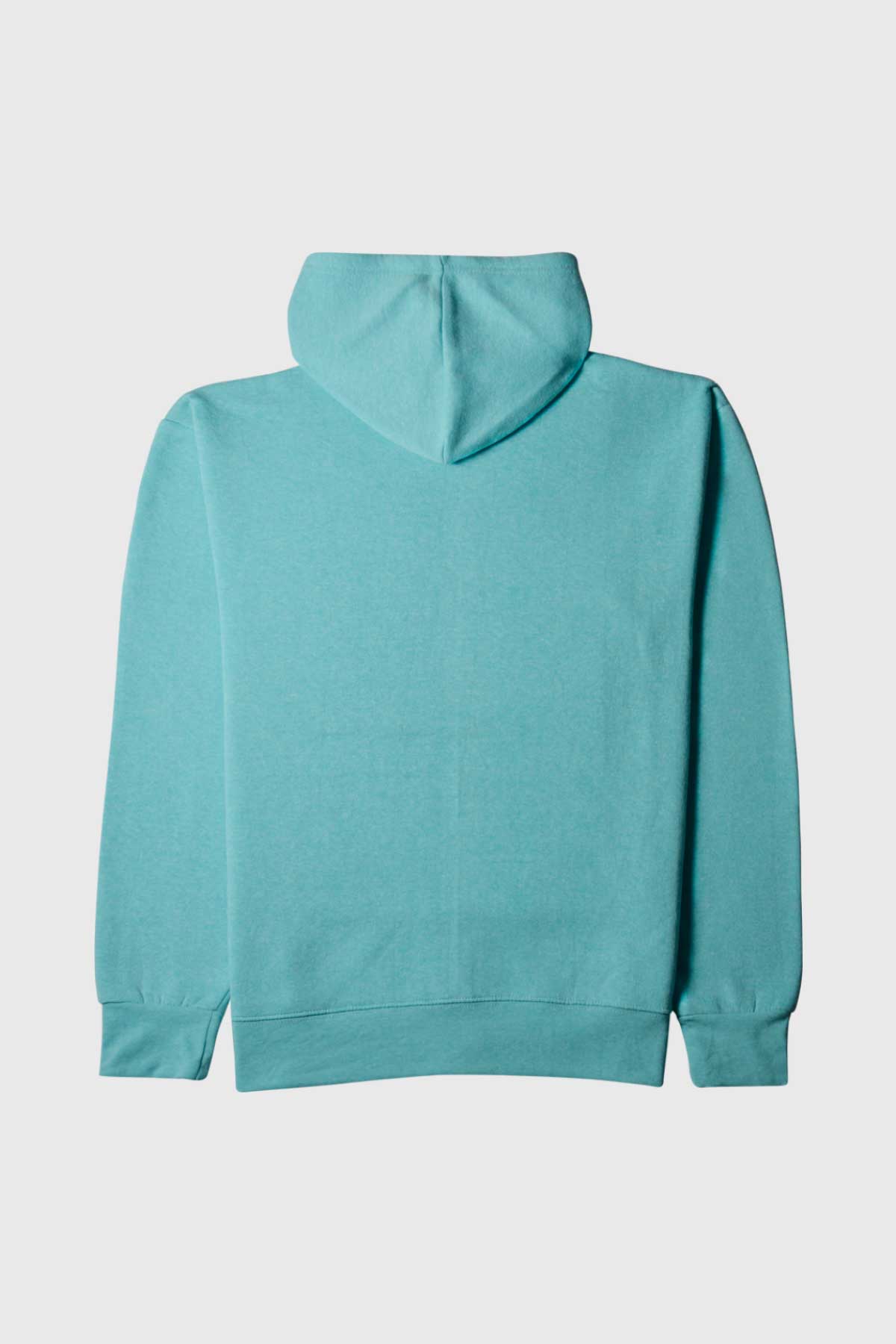 Soft Cotton Fleece zippered hoodie is heather mint green