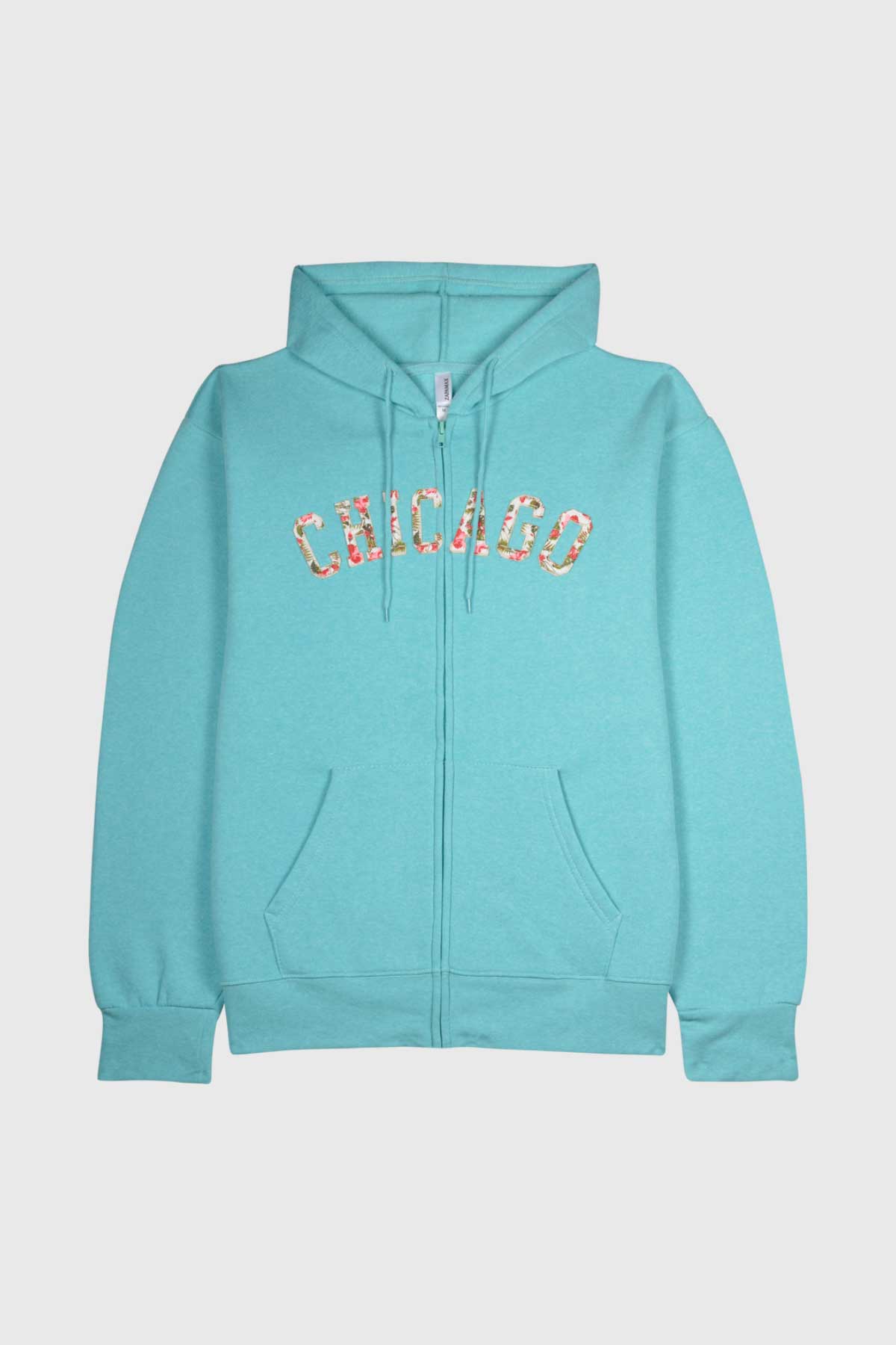 women's mint zip up hoodie, Chicago