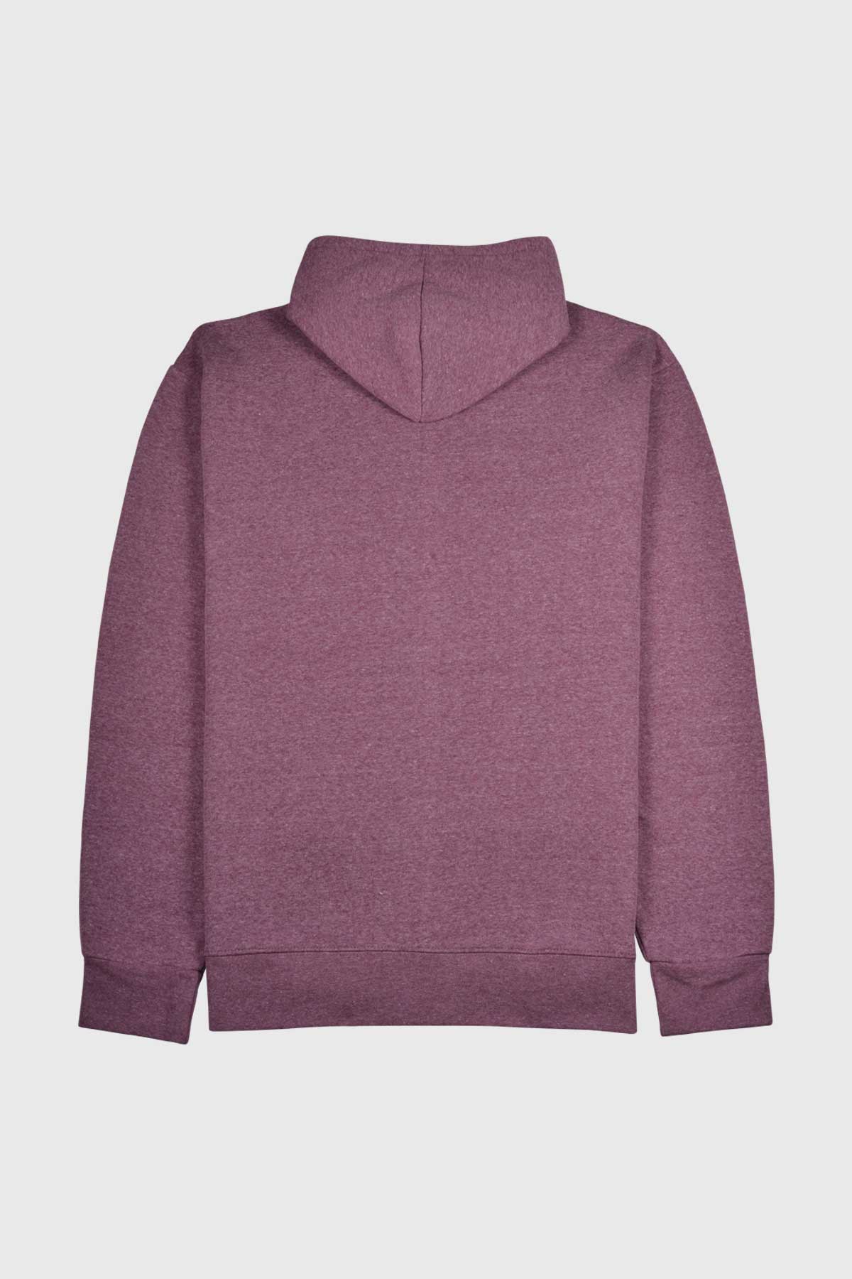 Comfortable hoodie with regular fit is made of cotton blend fleece.