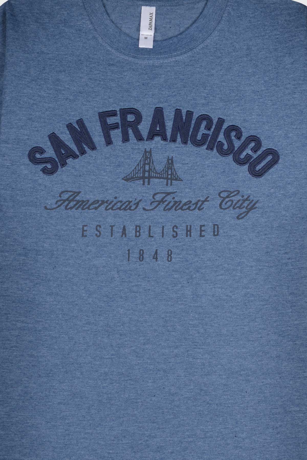 San Francisco Bridge Letter Graphic. Embroidered and Printed