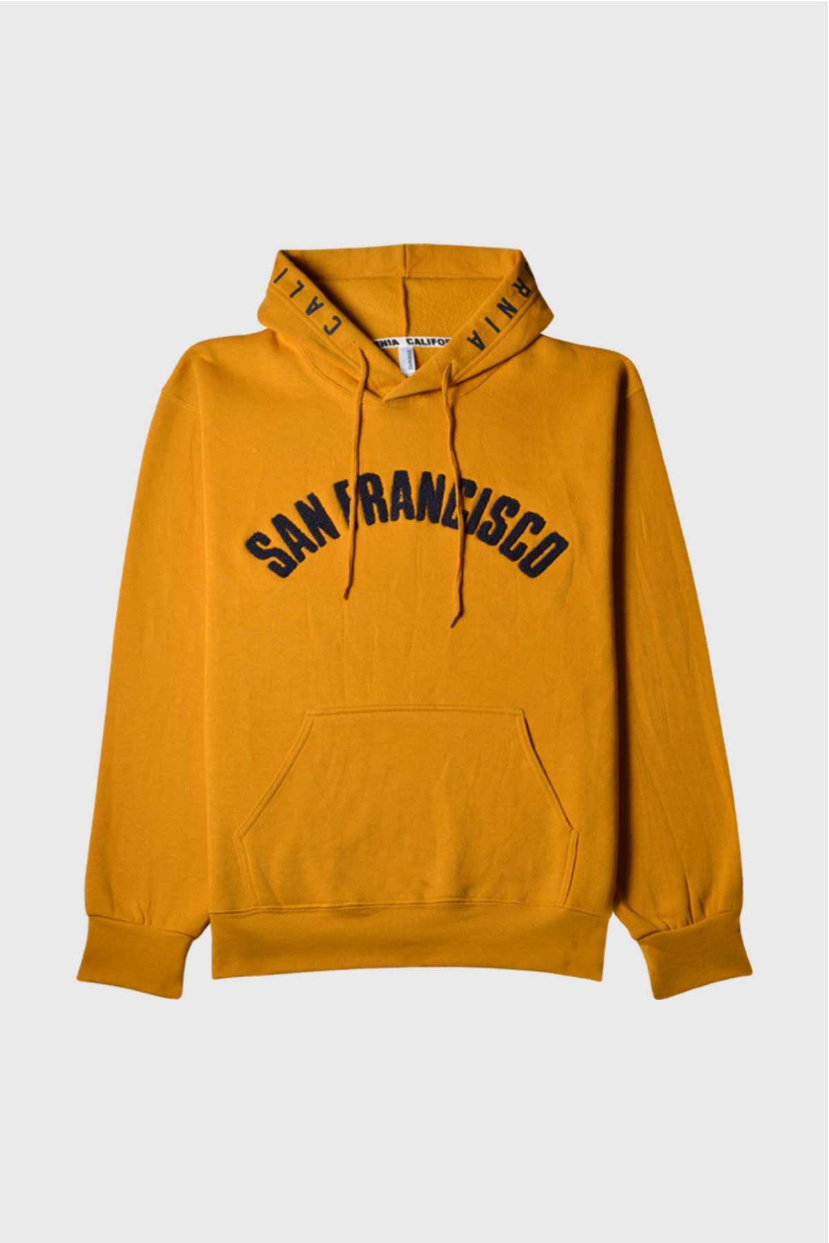 Mustard Yellow san francisco hoodie from zapamax.com 